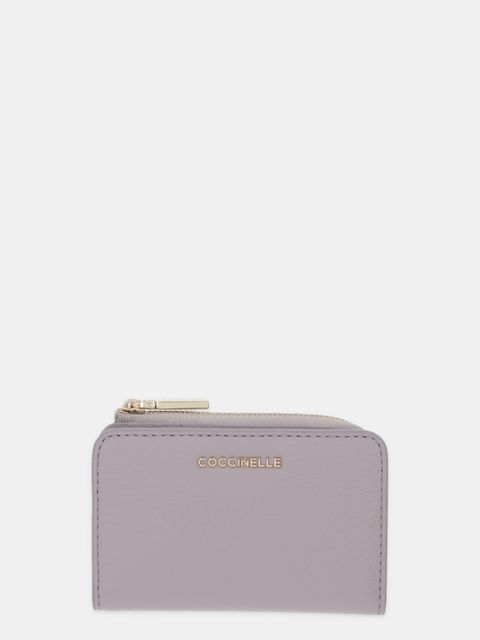 Coccinelle portfel skórzany damski kolor szary E2 MW5 17 01 01 - zdjęcie produktu nr 1