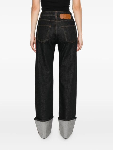 GCDS cuffed-hem jeans - Black - zdjęcie produktu nr 2