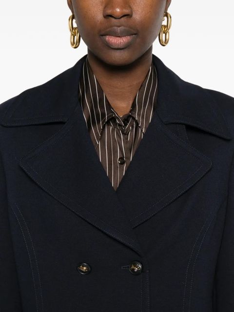 ETRO double-breasted coat - Blue