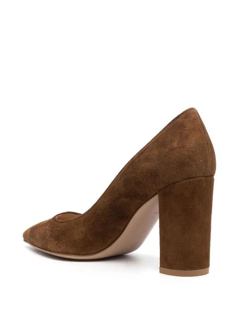 Gianvito Rossi Piper 85mm suede pumps - Brown - zdjęcie produktu nr 2