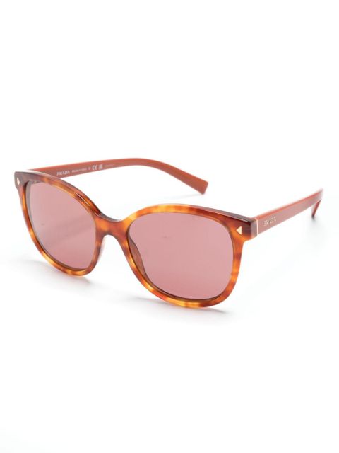 Prada Eyewear tortoiseshell square-frame tinted sunglasses - Brown