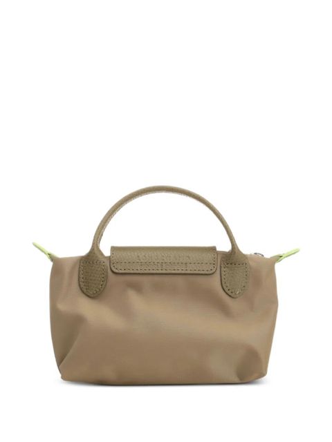 Longchamp Le Pliage Green leather-trim tote bag - Neutrals - zdjęcie produktu nr 2