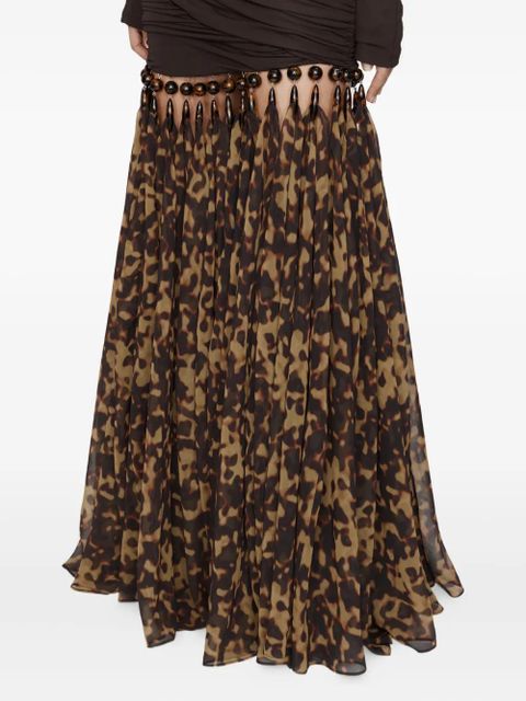 Christopher Esber droplet jersey gown - Brown