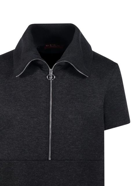 Gucci zip-up collared dress - Grey