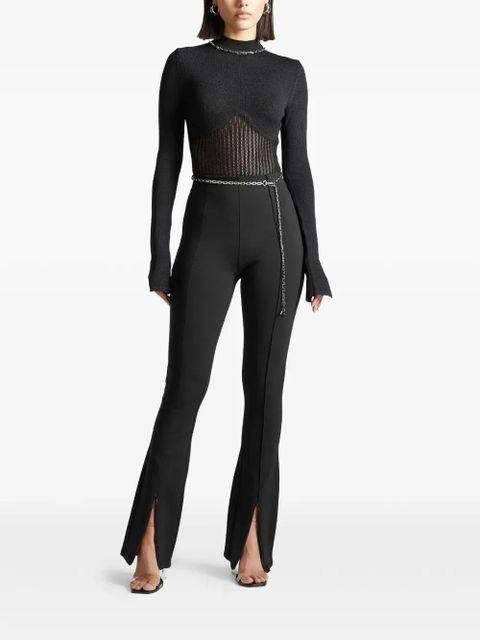 Manière De Voir underbust chain-detail bodysuit - Black - zdjęcie produktu nr 2