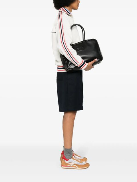 Miu Miu logo-embossed leather shoulder bag - Black - zdjęcie produktu nr 2