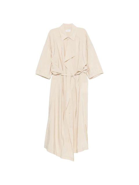 LEMAIRE asymmetrical shirt dress - Neutrals
