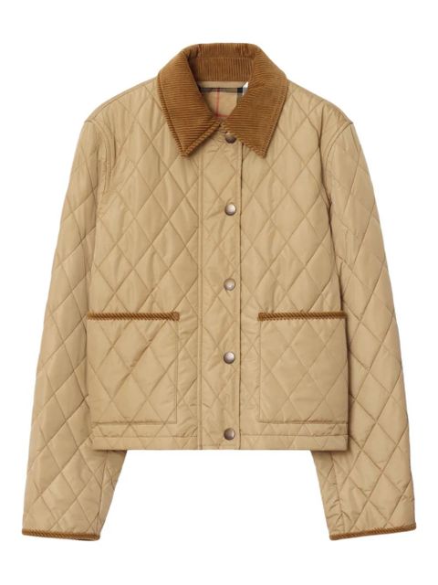 Burberry cropped quilted jacket - Neutrals - zdjęcie produktu nr 1