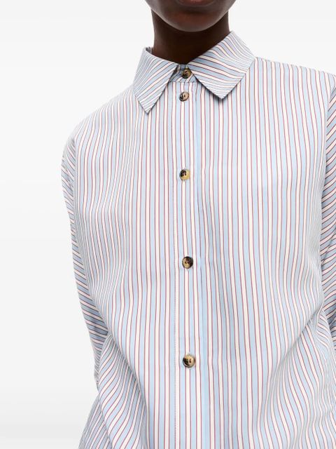 GANNI striped shirt - White