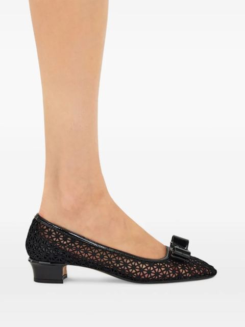 Ferragamo 30mm Vara bow-detail pumps - Black