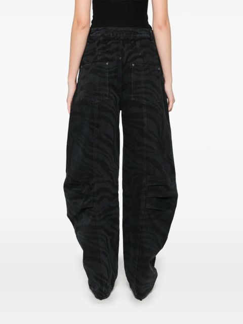 ROTATE BIRGER CHRISTENSEN zebra twill trousers - Black - zdjęcie produktu nr 2