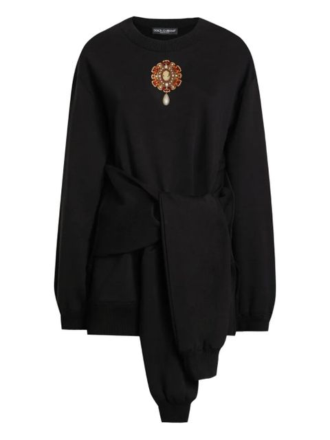 Dolce & Gabbana DNA cotton mini dress - Black - zdjęcie produktu nr 1