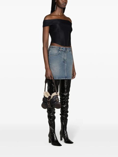 MISBHV Elena corset blouse - BLACK