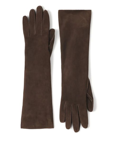 Lanvin suede gloves - Brown - zdjęcie produktu nr 1