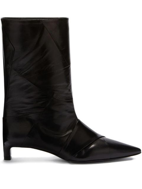 Jil Sander leather boots - Black - zdjęcie produktu nr 1