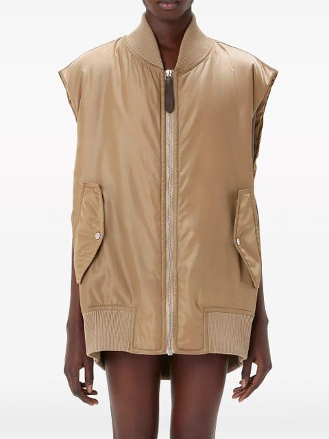 JW Anderson satin-finish bomber gilet - Neutrals - zdjęcie produktu nr 2