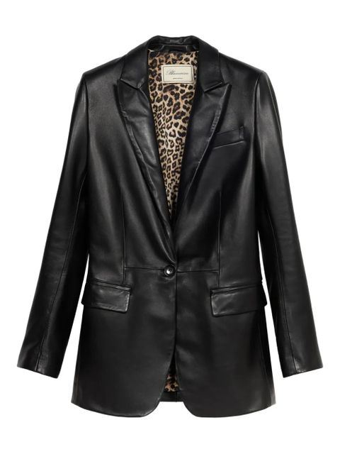 Blumarine leather blazer - Black - zdjęcie produktu nr 1