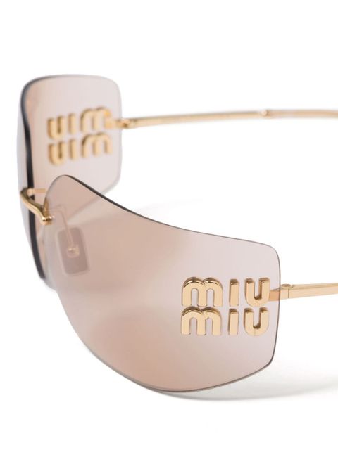 Miu Miu Eyewear Runway square-frame sunglasses - Gold