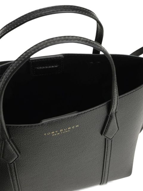 Tory Burch small Perry logo leather shoulder bag - Black
