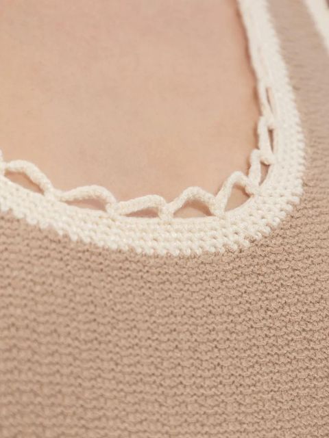 Posse Willow crochet-trim top - Neutrals - zdjęcie produktu nr 2