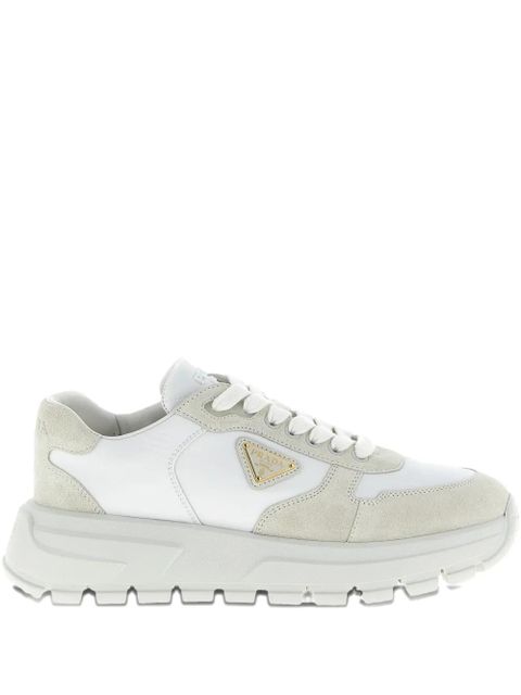 Prada Prax 01 metal-triangle sneakers - White