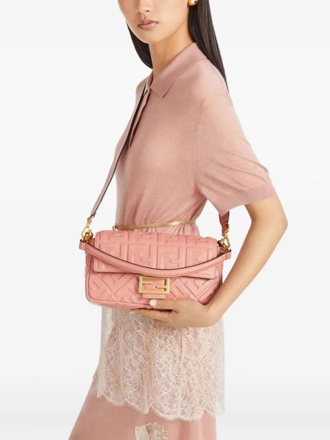 FENDI Baguette® FF motif-embossed shoulder bag - Pink - zdjęcie produktu nr 2