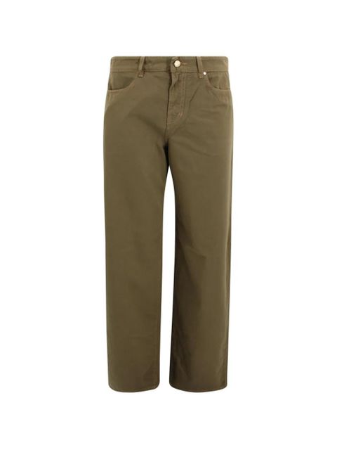 Max Mara patch-pocket straight trousers - Green - zdjęcie produktu nr 1