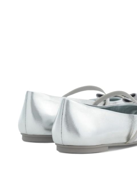 Ferragamo New Vara ballerina shoes - Silver
