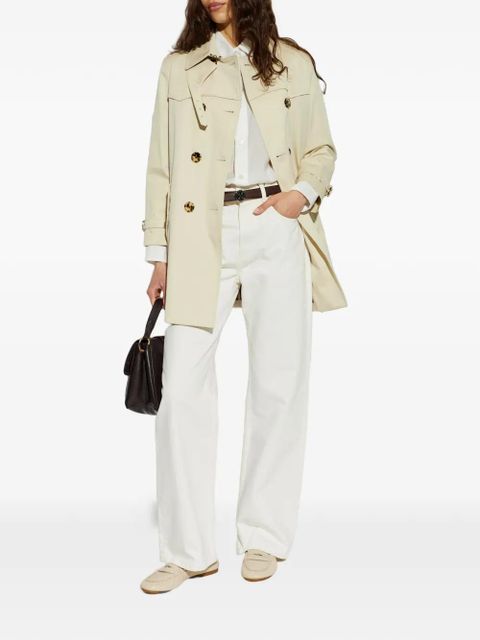 Burberry Fawn ruched leather ballet flats - Neutrals