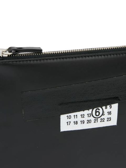 MM6 Maison Margiela small leather clutch bag - Black - zdjęcie produktu nr 2