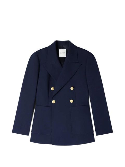 SANDRO double-breasted button blazer - Blue - zdjęcie produktu nr 1
