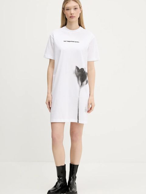 Karl Lagerfeld Jeans sukienka bawełniana - zdjęcie produktu nr 1
