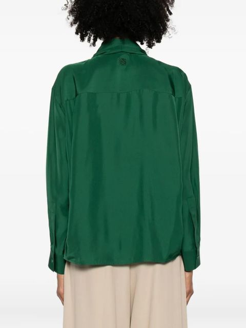 LOEWE pleated shirt - Green