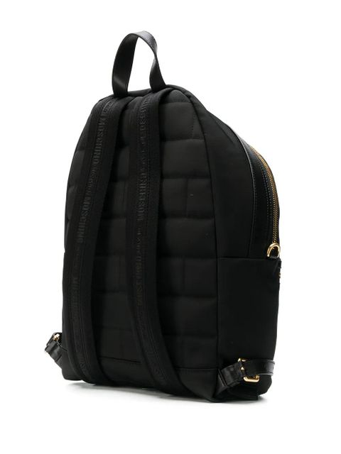 Moschino logo backpack - Black
