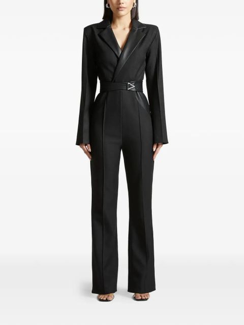 Manière De Voir tailored belted jumpsuit - Black - zdjęcie produktu nr 1