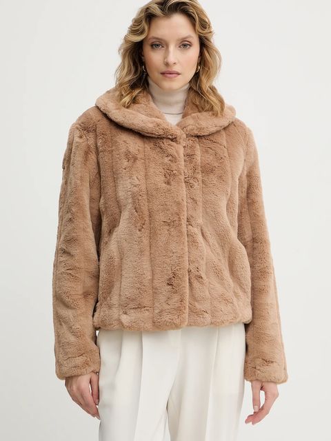 Guess kurtka damska kolor brązowy przejściowa - zdjęcie produktu nr 1