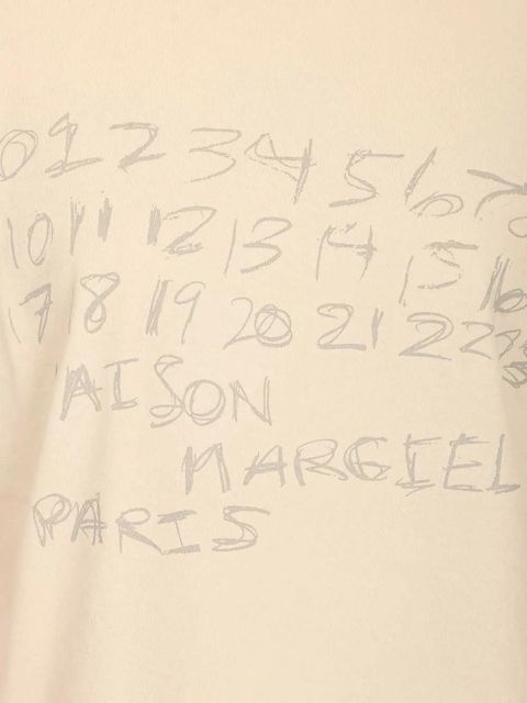 Maison Margiela numerical T-shirt - Neutrals