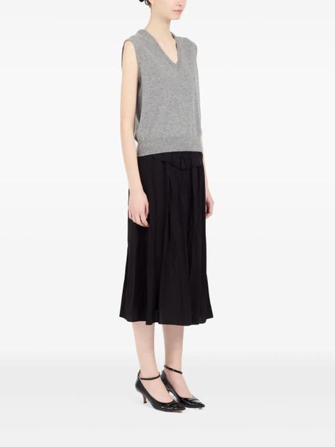 Maison Margiela V-neck virgin-wool vest - Grey