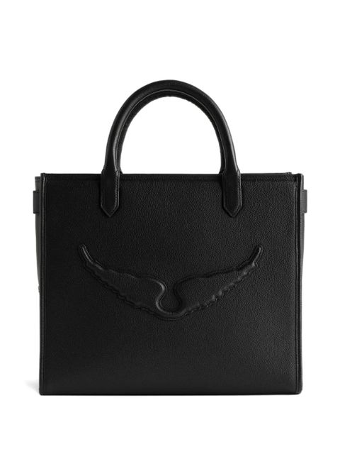 Zadig&Voltaire Angel grained-leather tote bag - Black
