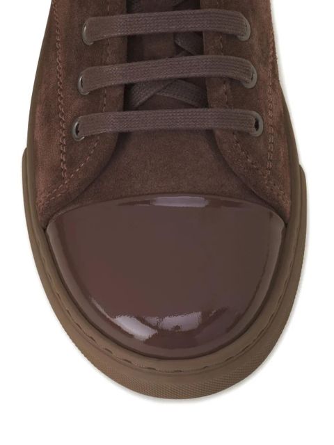Lanvin toe cap lace-up sneakers - Brown - zdjęcie produktu nr 2