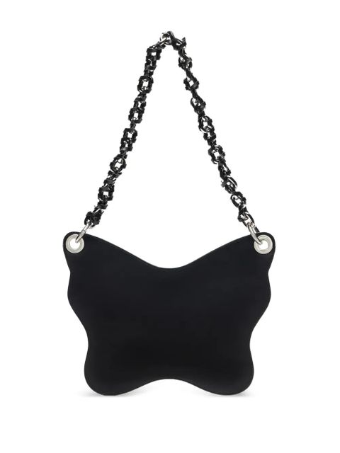 Blumarine butterfly-shape shoulder bag - Black