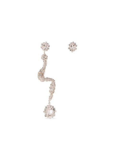 Magda Butrym spiral crystal earrings - Silver - zdjęcie produktu nr 2