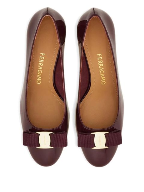 Ferragamo 40mm Vara bow-detail pumps - Purple - zdjęcie produktu nr 2
