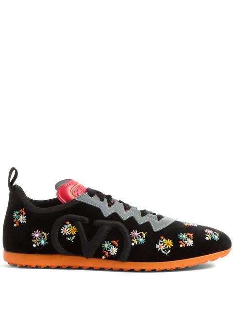 Valentino Garavani Chromathon velvet sneakers - Black