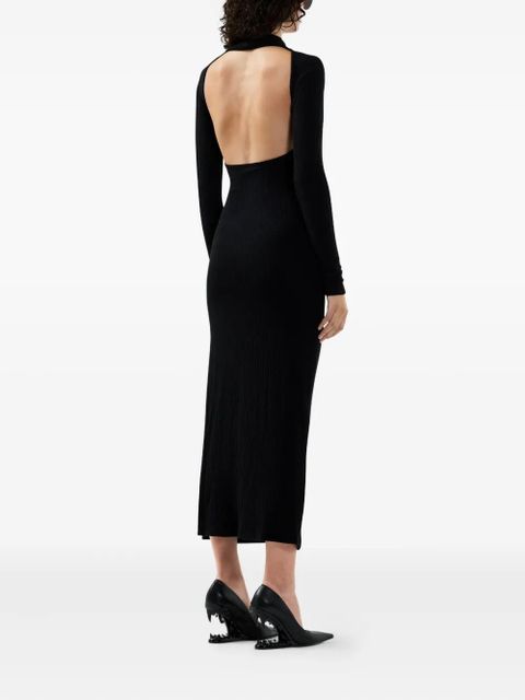 GCDS long-sleeve maxi dress - Black