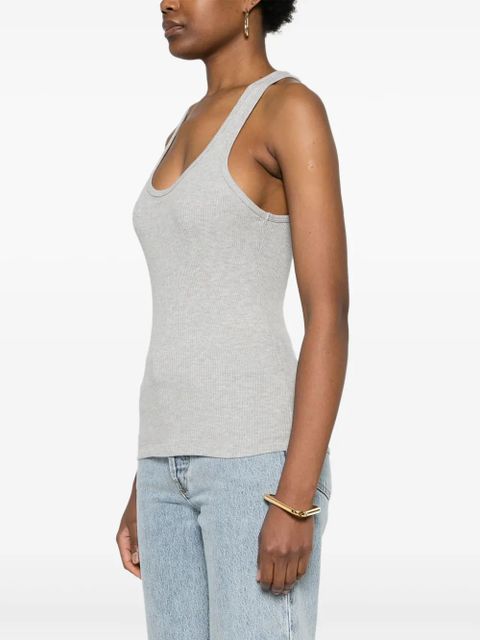 AGOLDE Bianca ribbed tank top - Grey