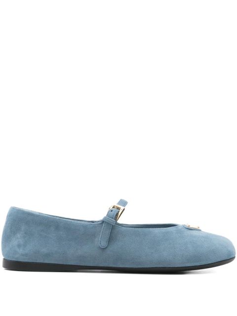 Prada buckle strap ballet flats - Blue - zdjęcie produktu nr 1