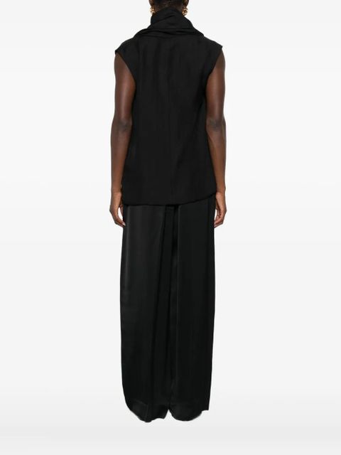 TOTEME attached-scarf blouse - Black