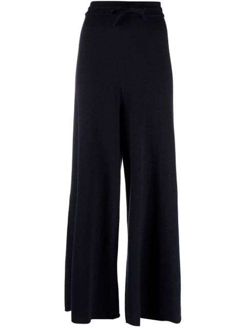 Jil Sander drawstring-waist cashmere trousers - Blue - zdjęcie produktu nr 1