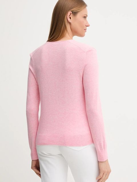 United Colors of Benetton sweter wełniany damski kolor różowy lekki 1002D401Y